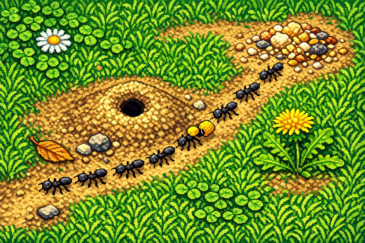 Jardin en pixel art